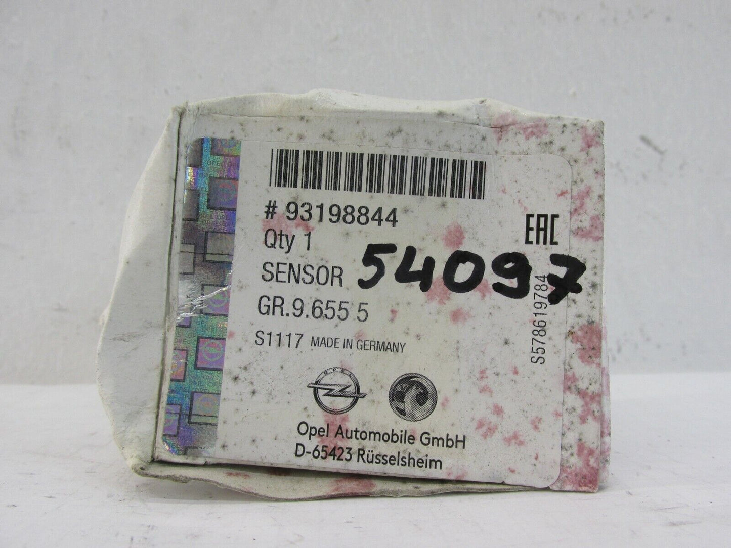 Neu original Sensor Parksensor Opel VIVARO PDC 93198844