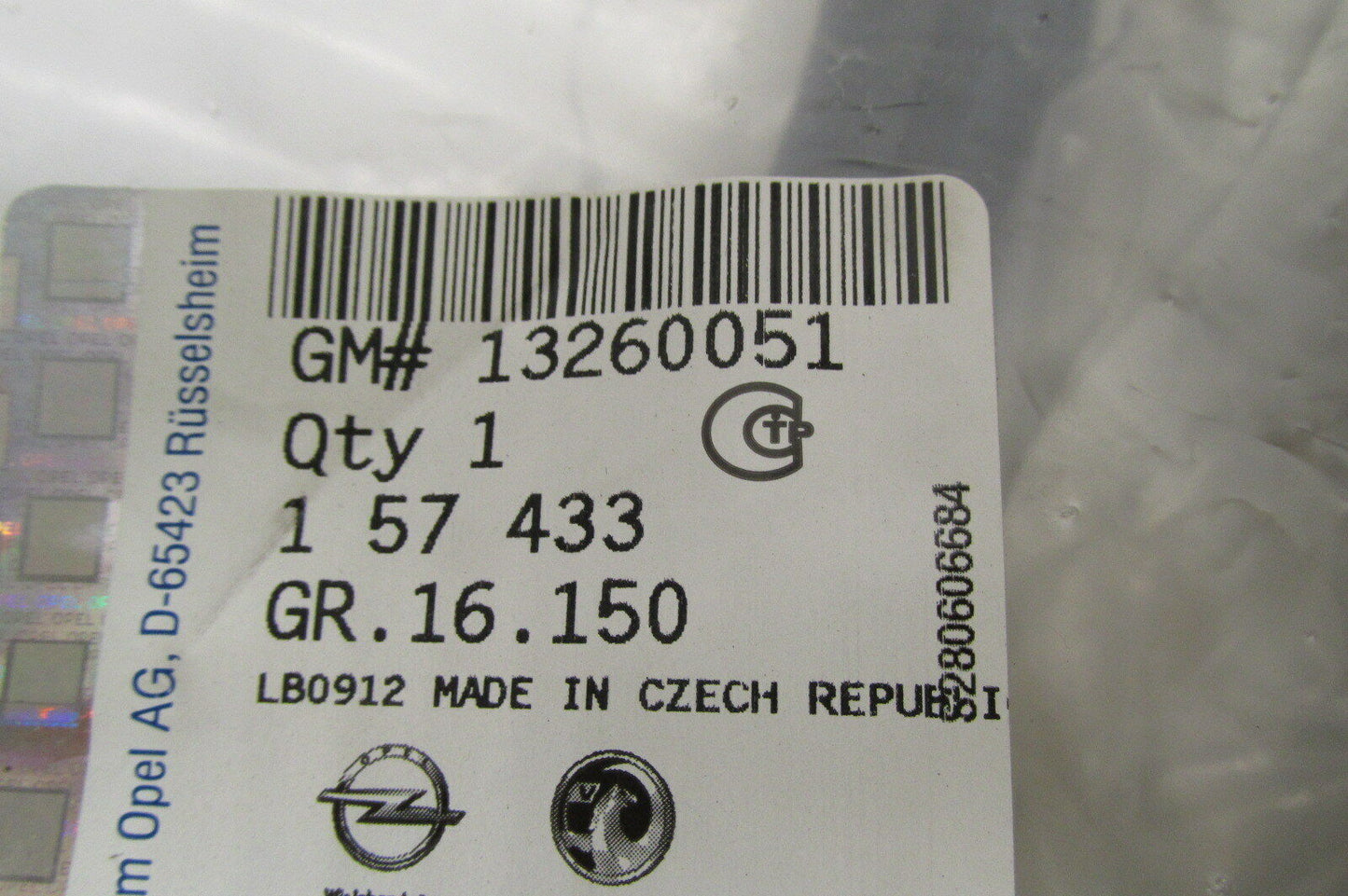 Gummiabdichtung hinten links Opel Astra J Kombi gm 13260051 original