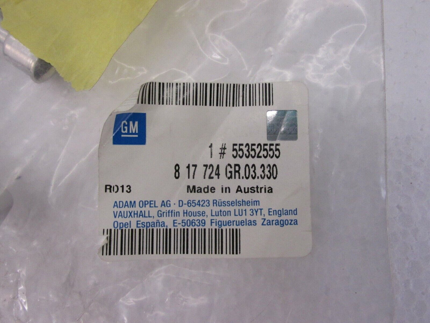 original Opel Astra G Zafira A Meriva A Einspritzleiste Ersatzteil 55352555