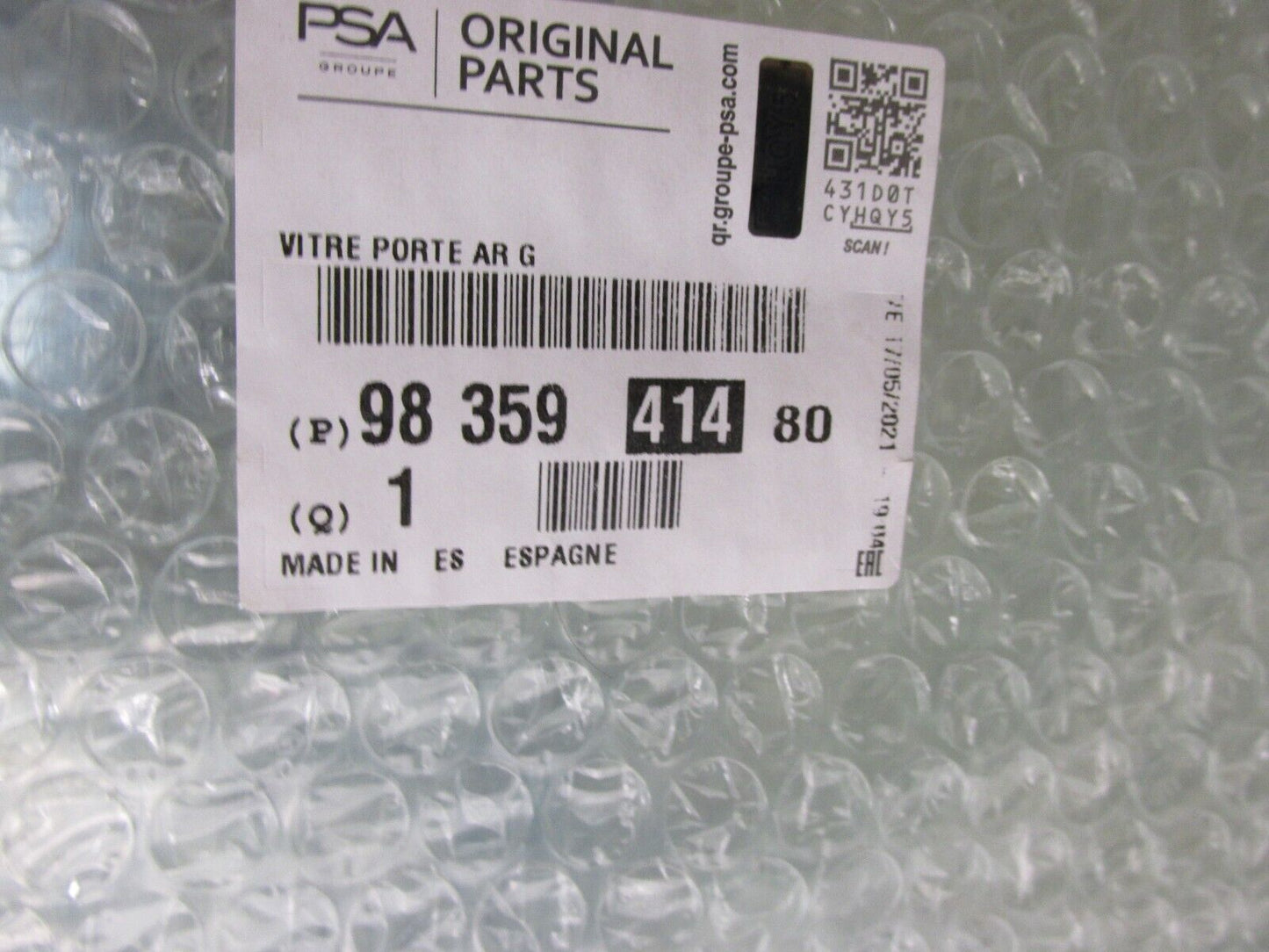 original Opel Corsa Peugeot Citroen Heckscheibe Fahrerscheibe 98 359 414 80