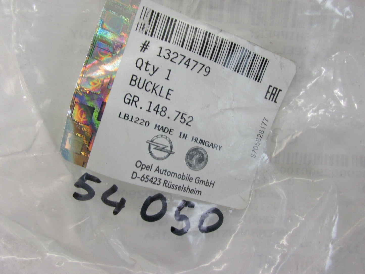 Neu original Gurt Schloss Mitte Opel Corsa D 13274779
