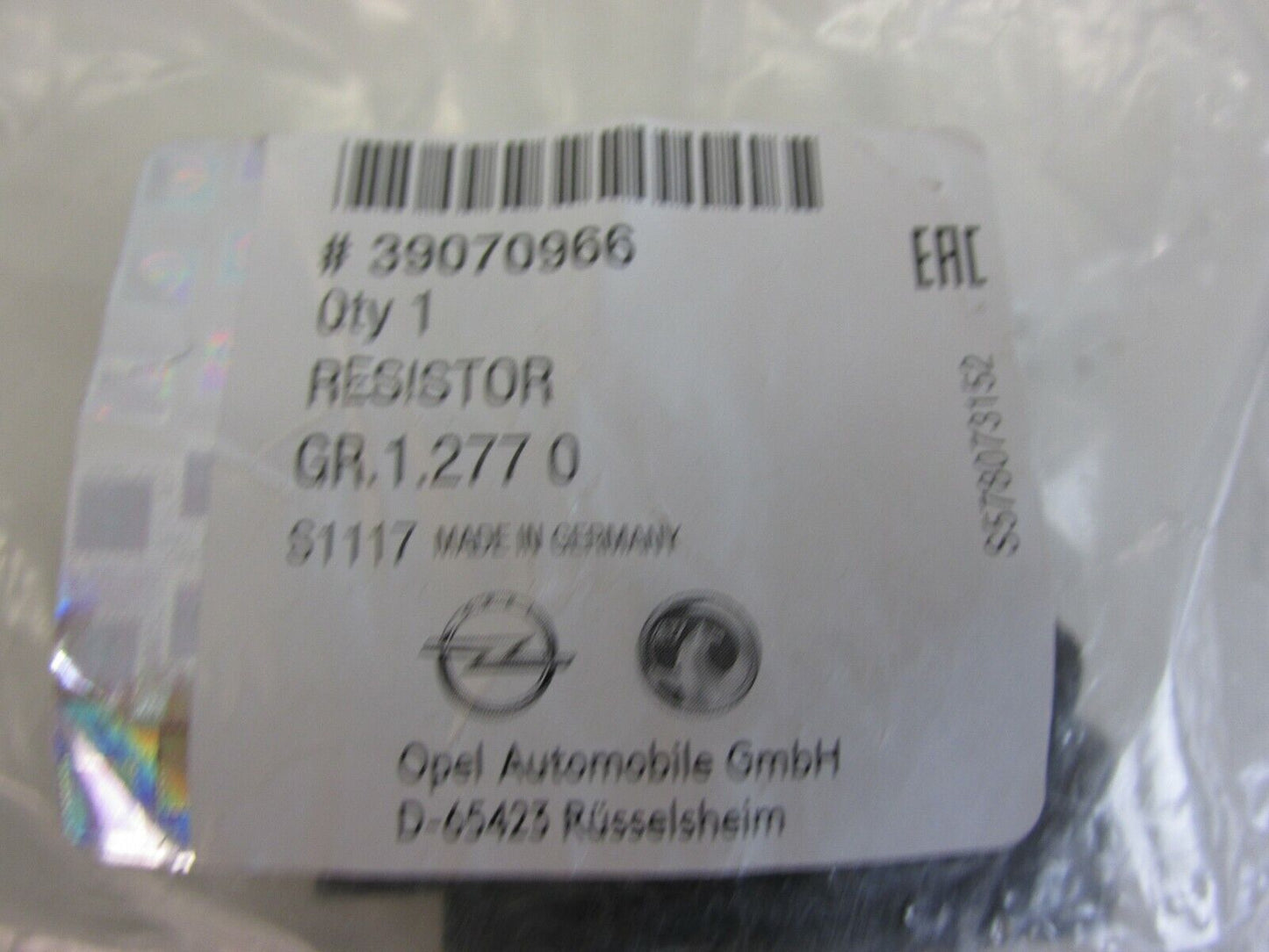 Opel Corsa E VORWIDERSTAND LÜFTER 39070966