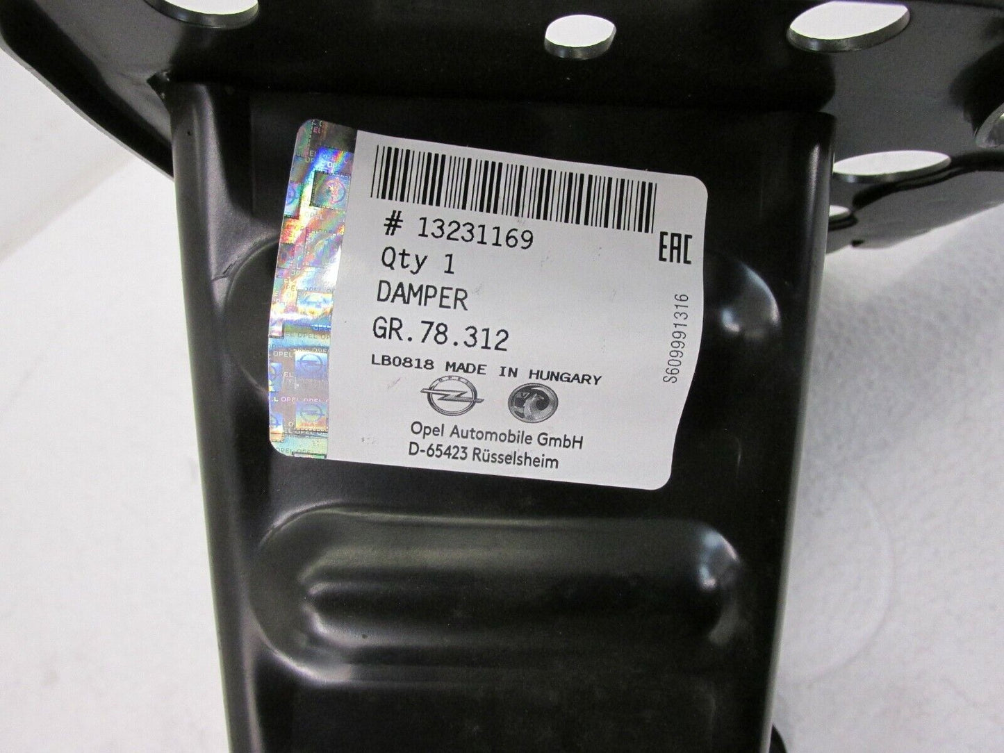 original Opel Vectra C AUFPRALLÄMPFER LANGSTRÄGER Vorne Rechts 13231169