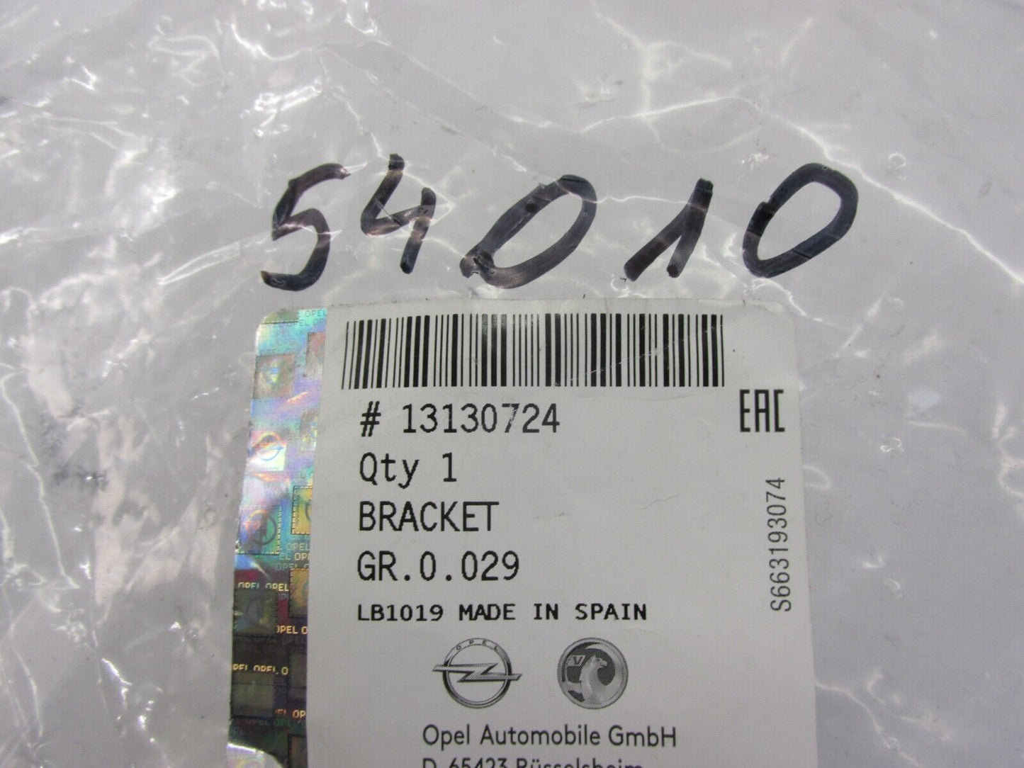 original Opel Halter 13130724