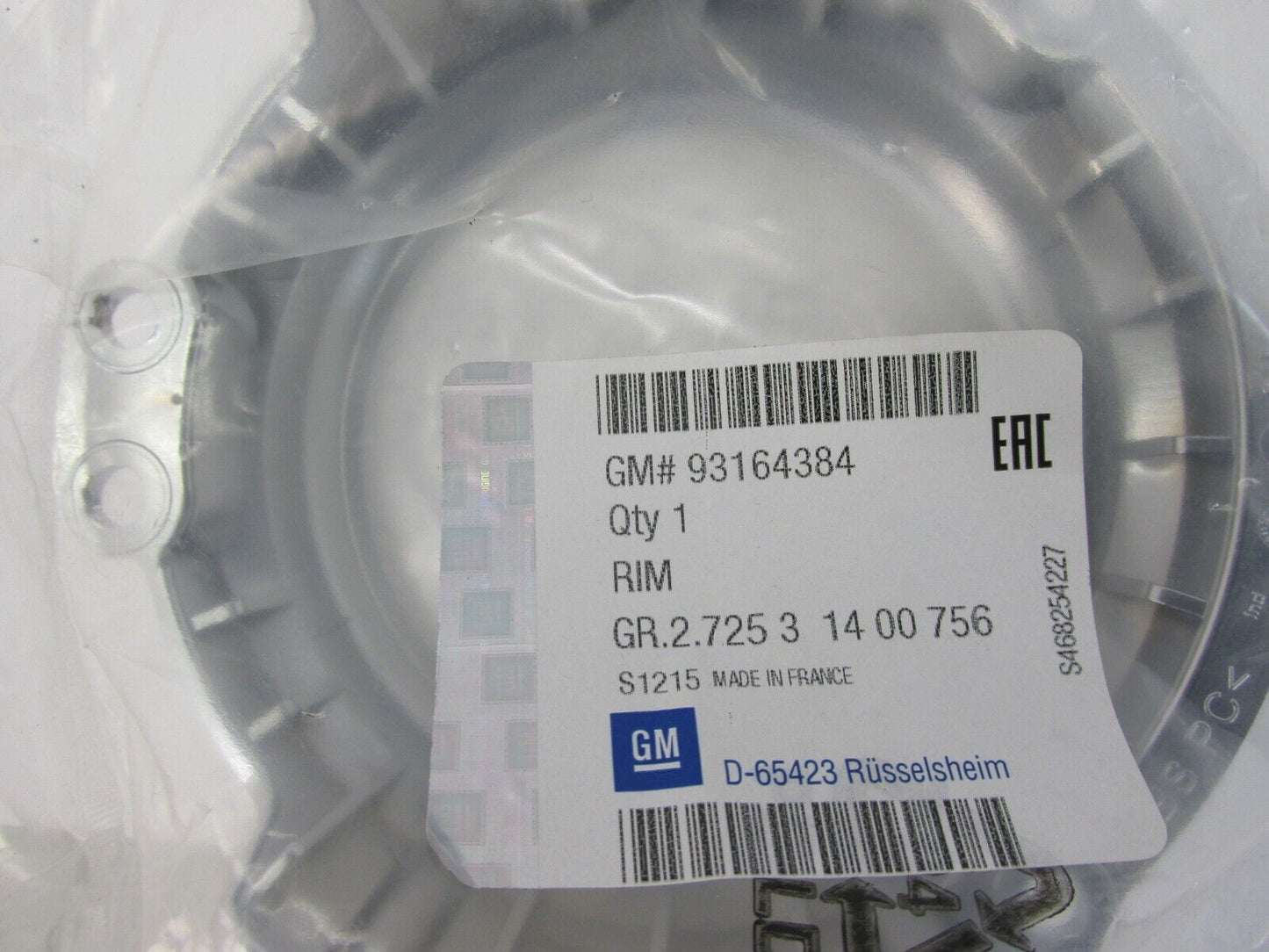 original Opel Zierring Ersatzteile 93164384