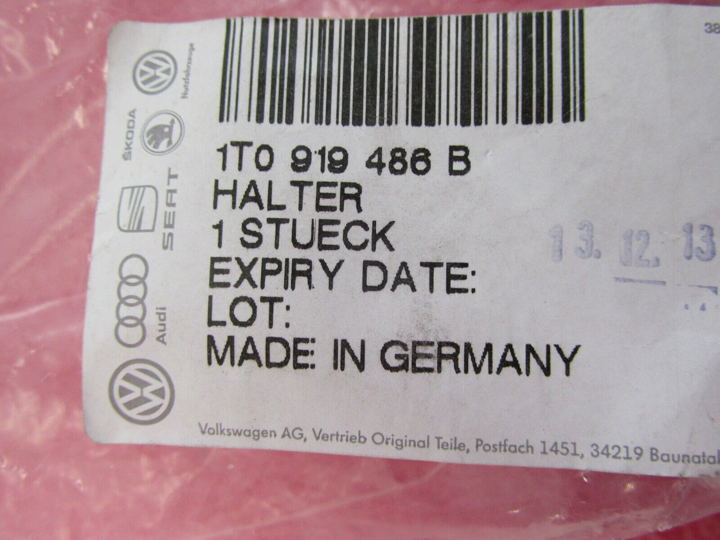 original VW Audi Skoda Seat Halter Halterung PDC Ersatzteile 1T0919486B