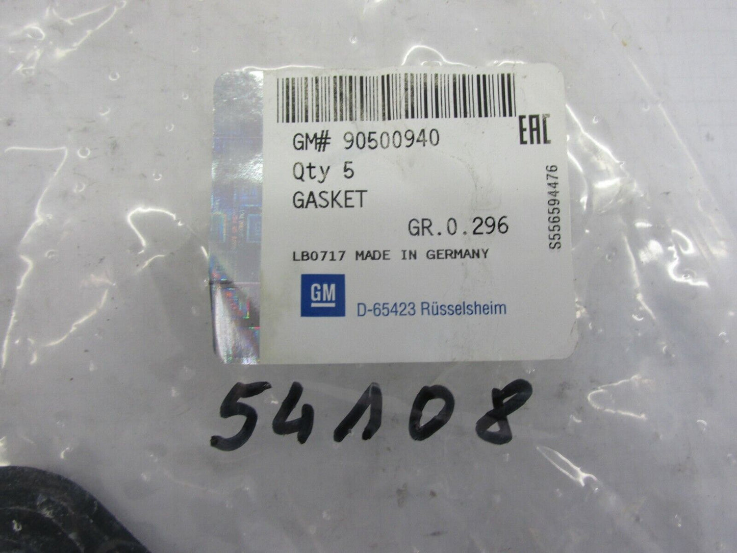 Neu original Dichtung Opel 95500940