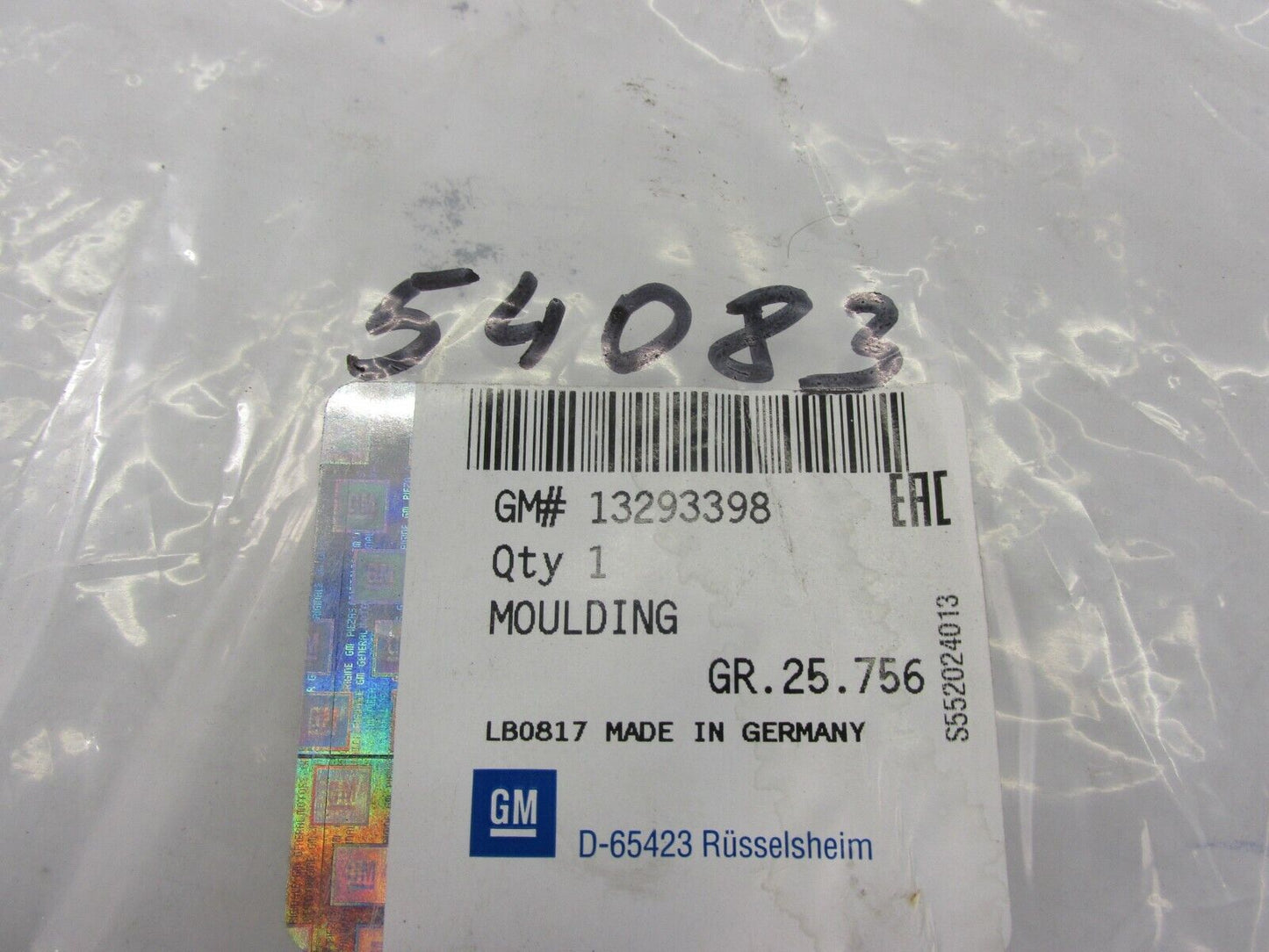 Neu original BLENDE Opel 13293398