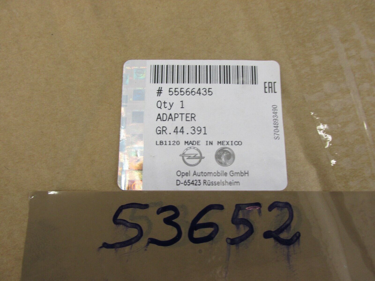 original ZWISCHENSTÜCK Opel Mokka 55566435