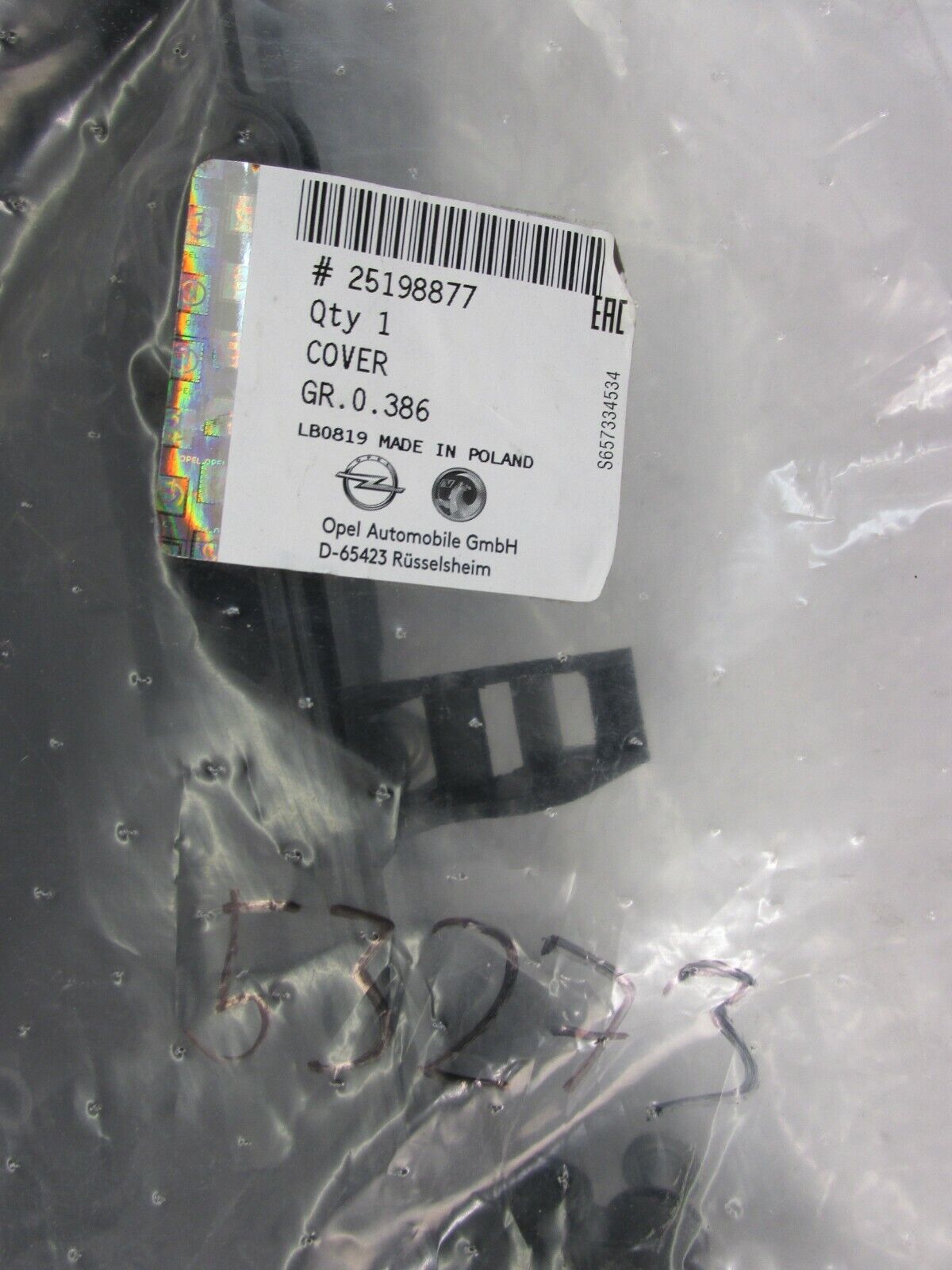 Neu original Opel ABDECKUNG Zylinderkopfhaube 25198877