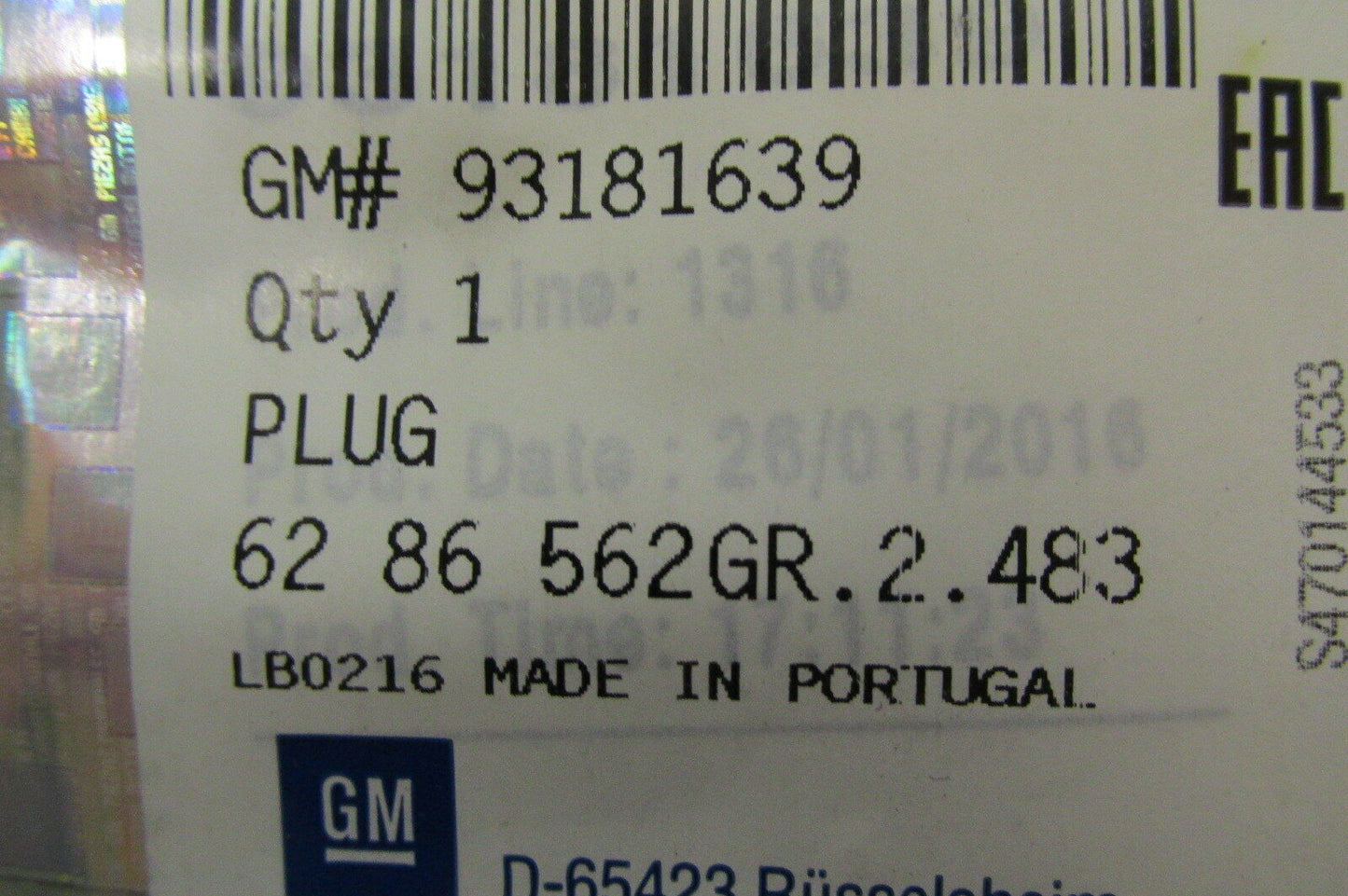 Neu Opel original 93181639