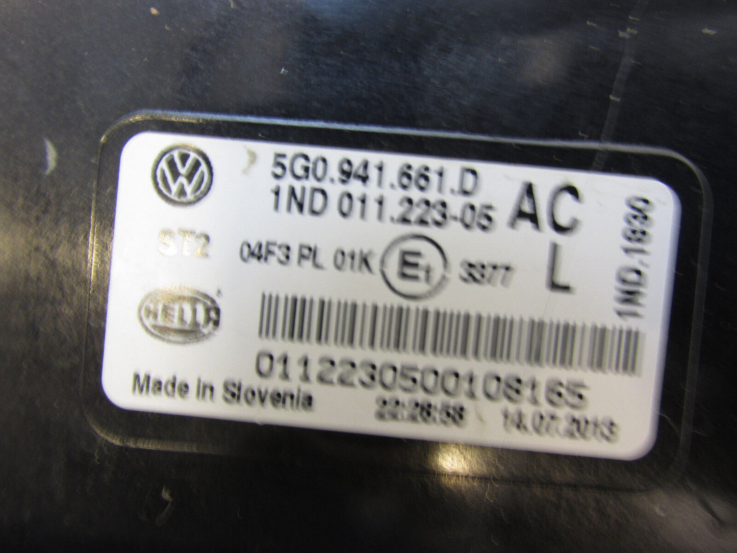 VW Golf 7 VII Nebelscheinwerfer Nebelleuchte original 5G0941G61D