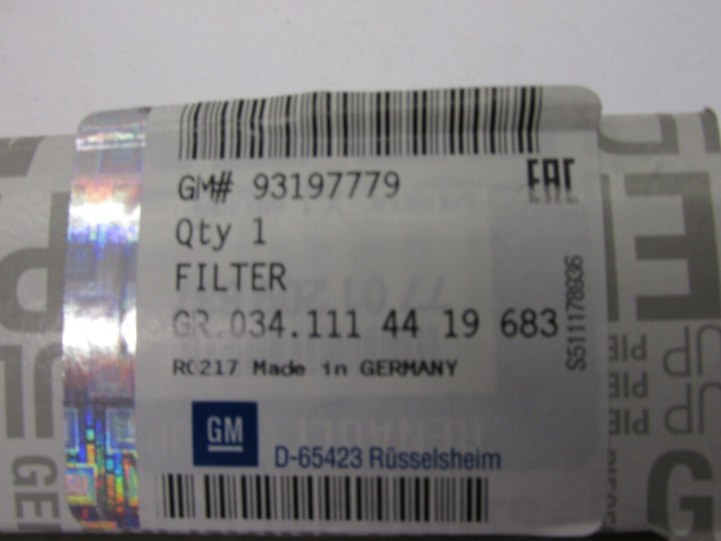 original Renault Opel Innenraumluft Filter Ersatzteile 93197779