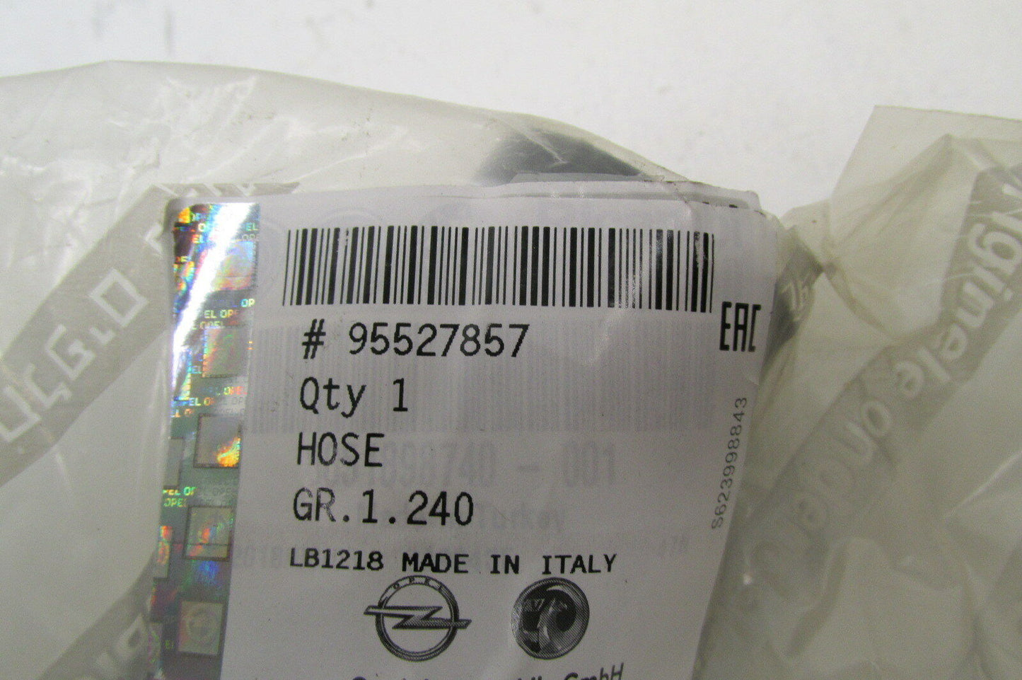 Wasserschlauch Opel gm 95527857 original Schlauch Leitung