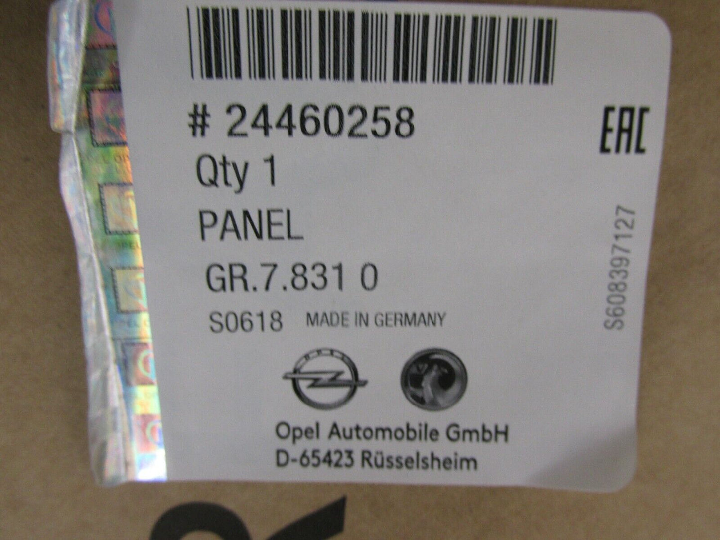 Original Opel Stoßstange vorne 1400303 24460258