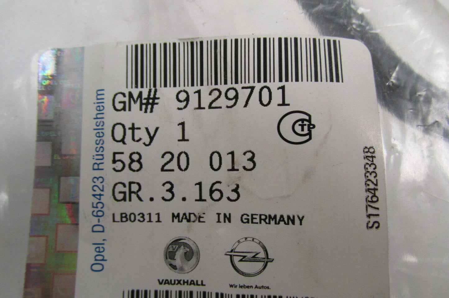 Rohr Schlauch Vorlauf Opel Omega Astra Agila GM 9129701 original