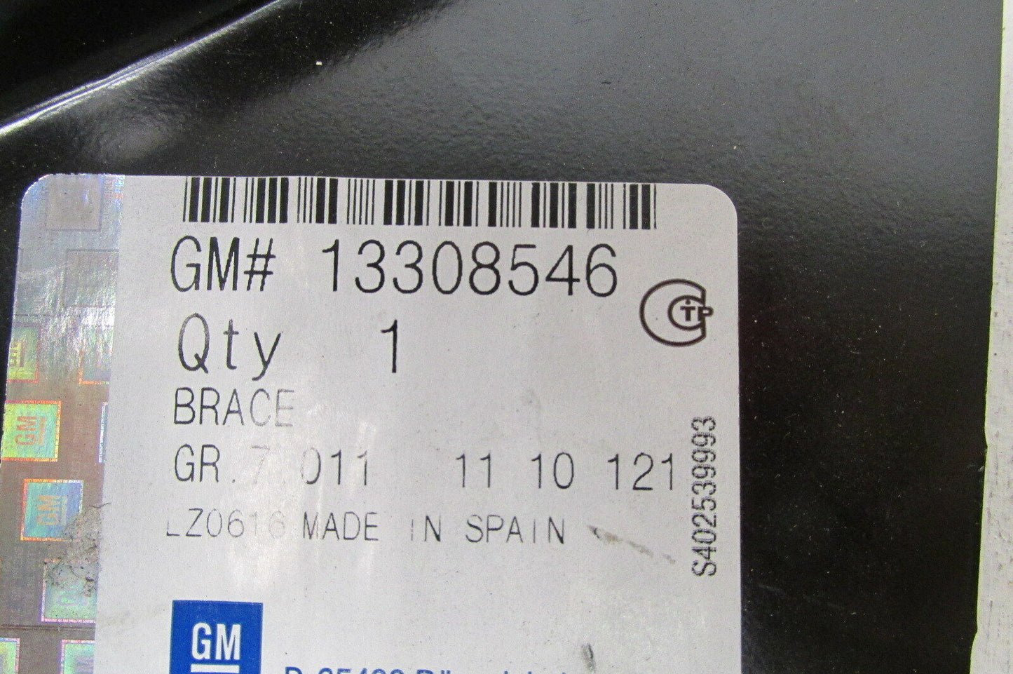 Radeinbau Strebe Opel Meriva B vorne links gm 13308546 original Kotflügel