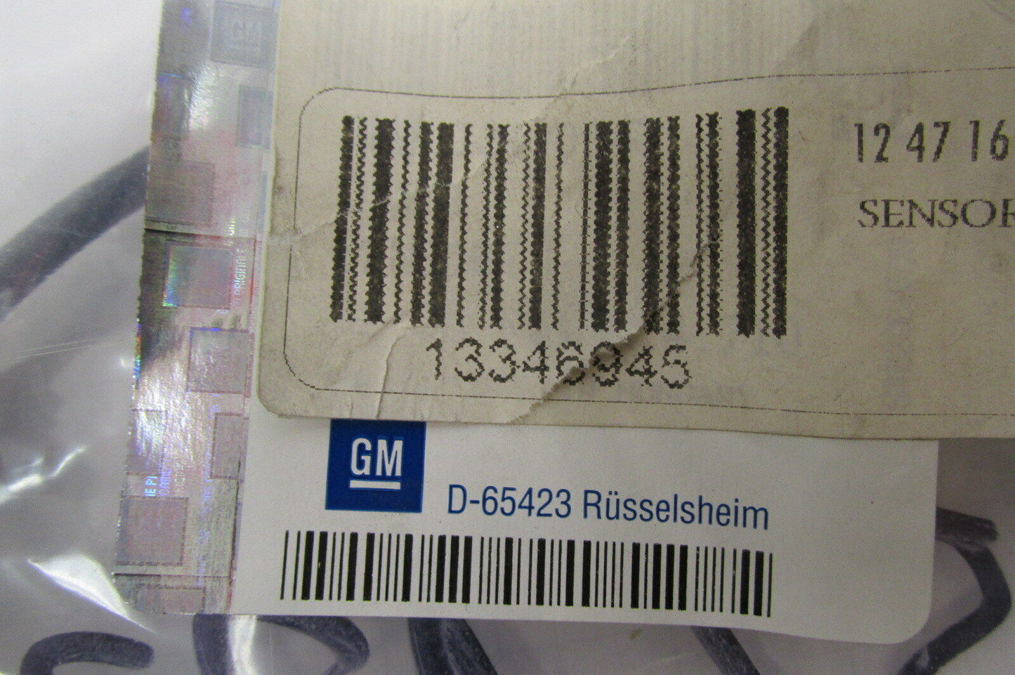 Opel Astra J ABS Sensor Raddrehzahl ABS 13346945