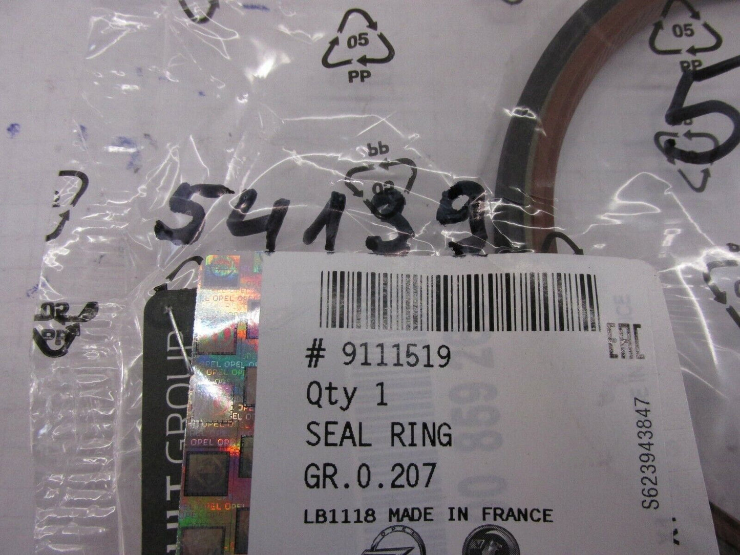 Neu original WELLEN DICHTRING Opel 9111519