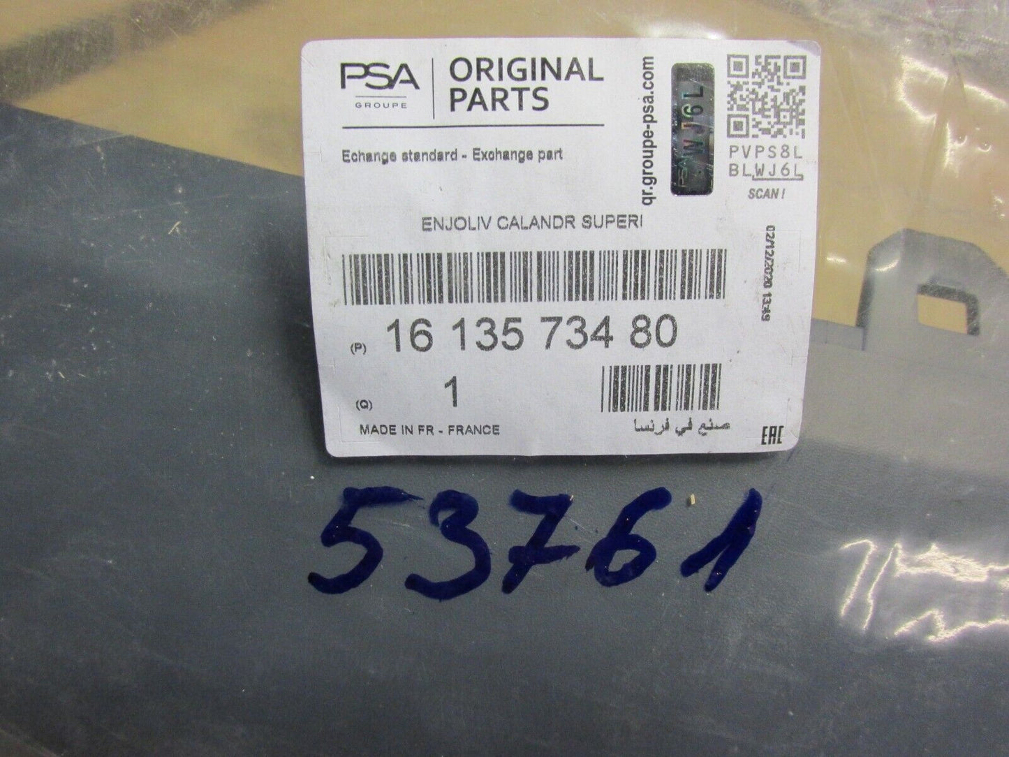 Neu original Blende Kühlergrill Stoßfänger Peugeot Citroen Genuine 1613574080