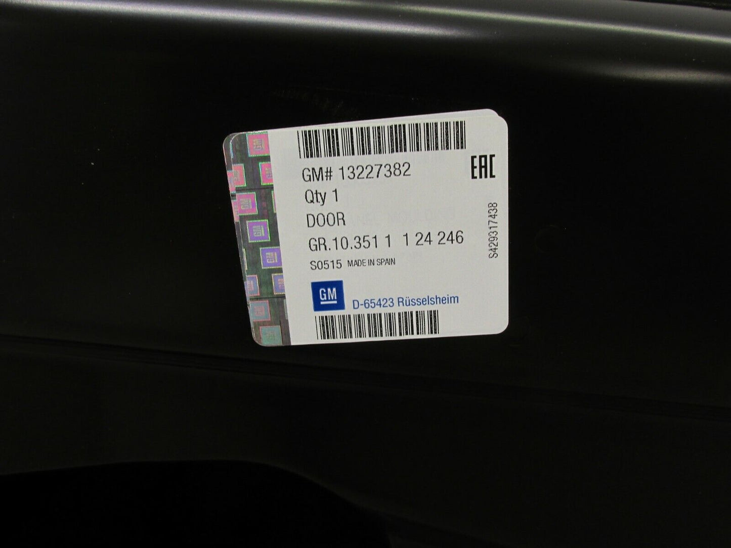 Neu original Opel Combo Corsa C Tür vorne links Fahrerseite 13227382