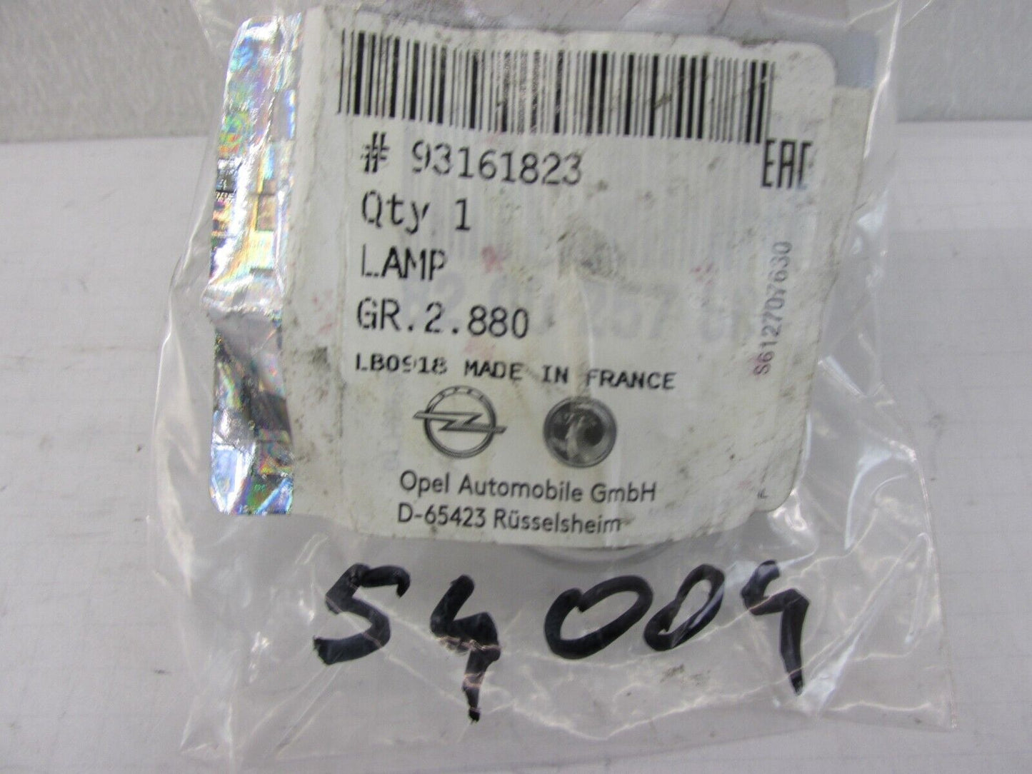 original Opel VIVARO Blinkleuchte 93161823