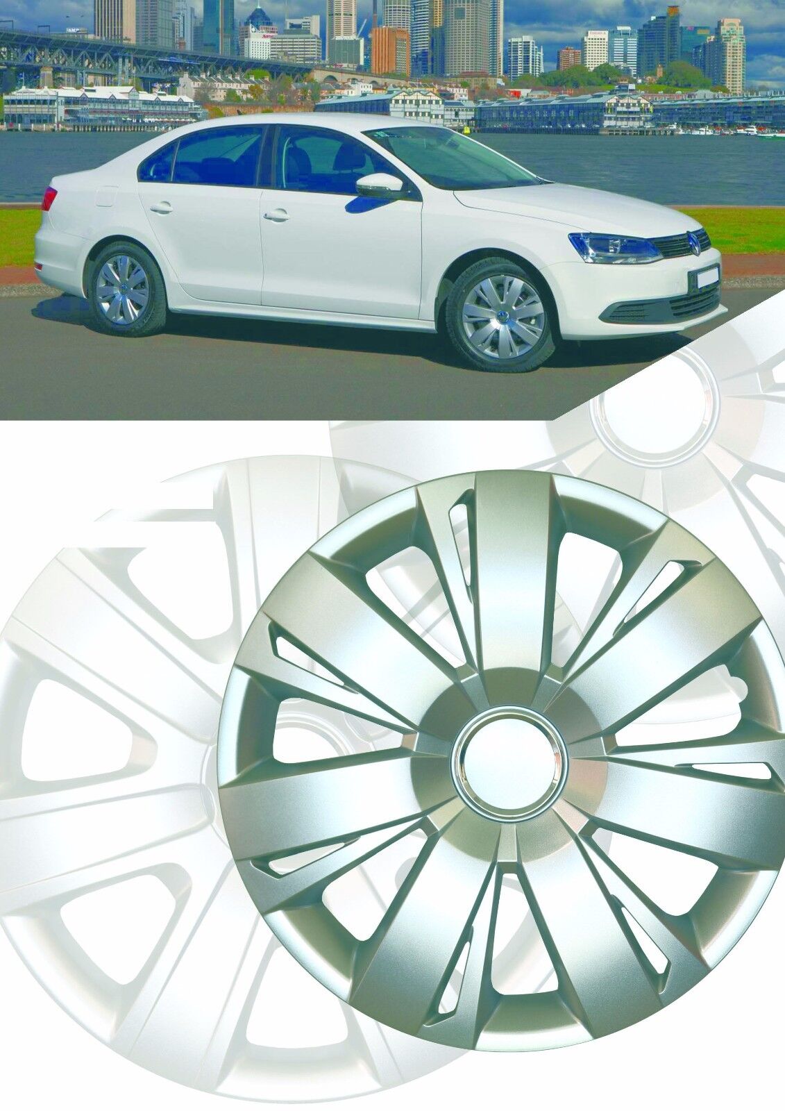 16 Zoll Radkappen Radzierblenden Raddeckel passend für VW Jetta VW Golf