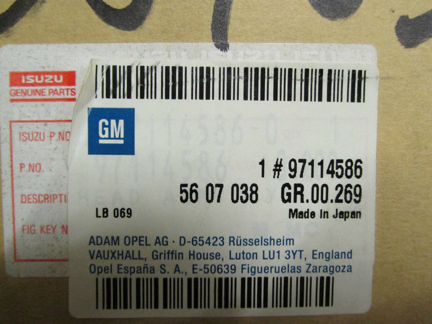 Opel Isuzu Zylinderkopf 5607038 97114586 1.7 DS 8V original Y3 X17D