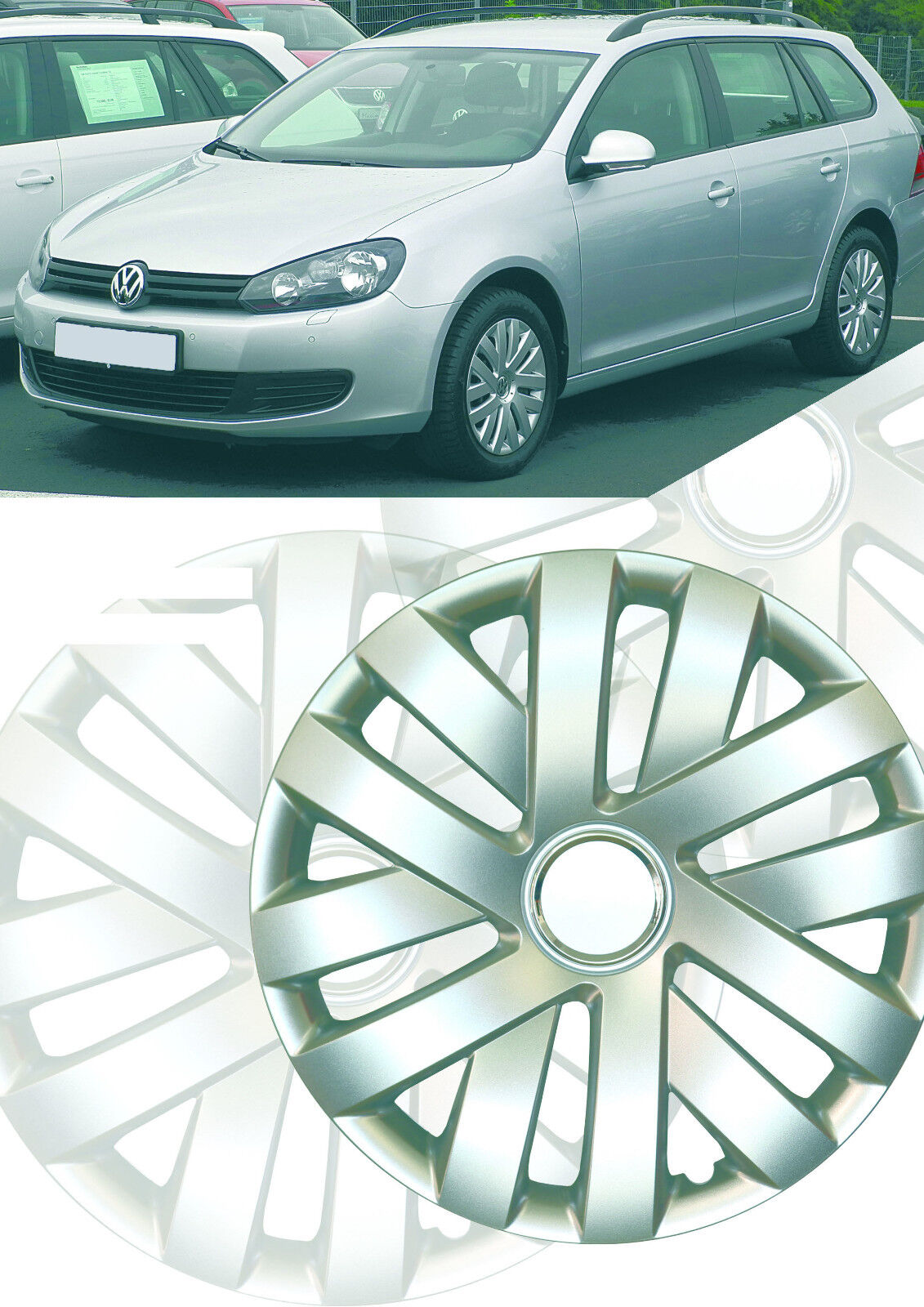 16 Zoll Radkappen Radzierblenden Raddeckel passend für VW Golf 6