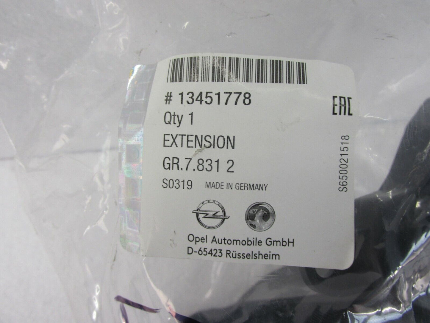 Original Opel Verlängerung Ersatzteil 13451778