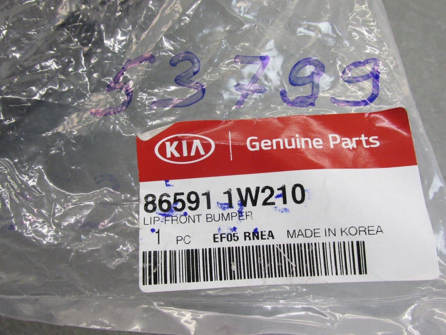 Neu original KIA Rio Rear Spoiler Front Bumper Grill Deflector 86591 1W210