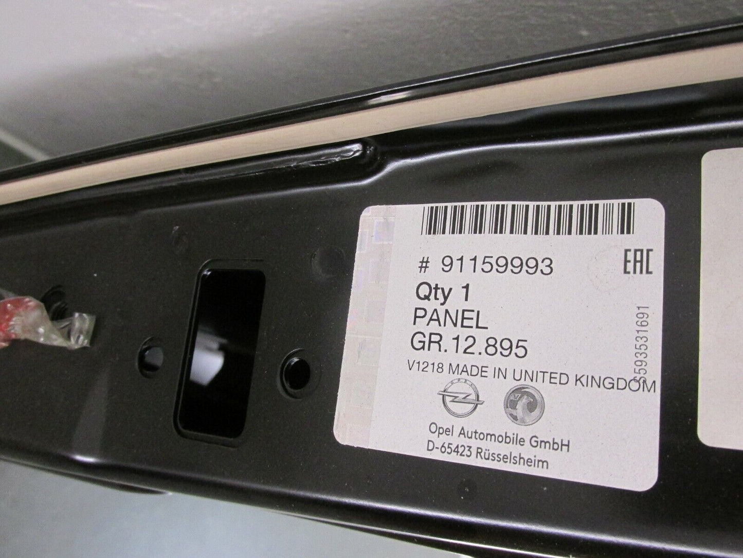 Neu original Opel VIVARO Tür hinten rechts Beifahrerseite 91159993