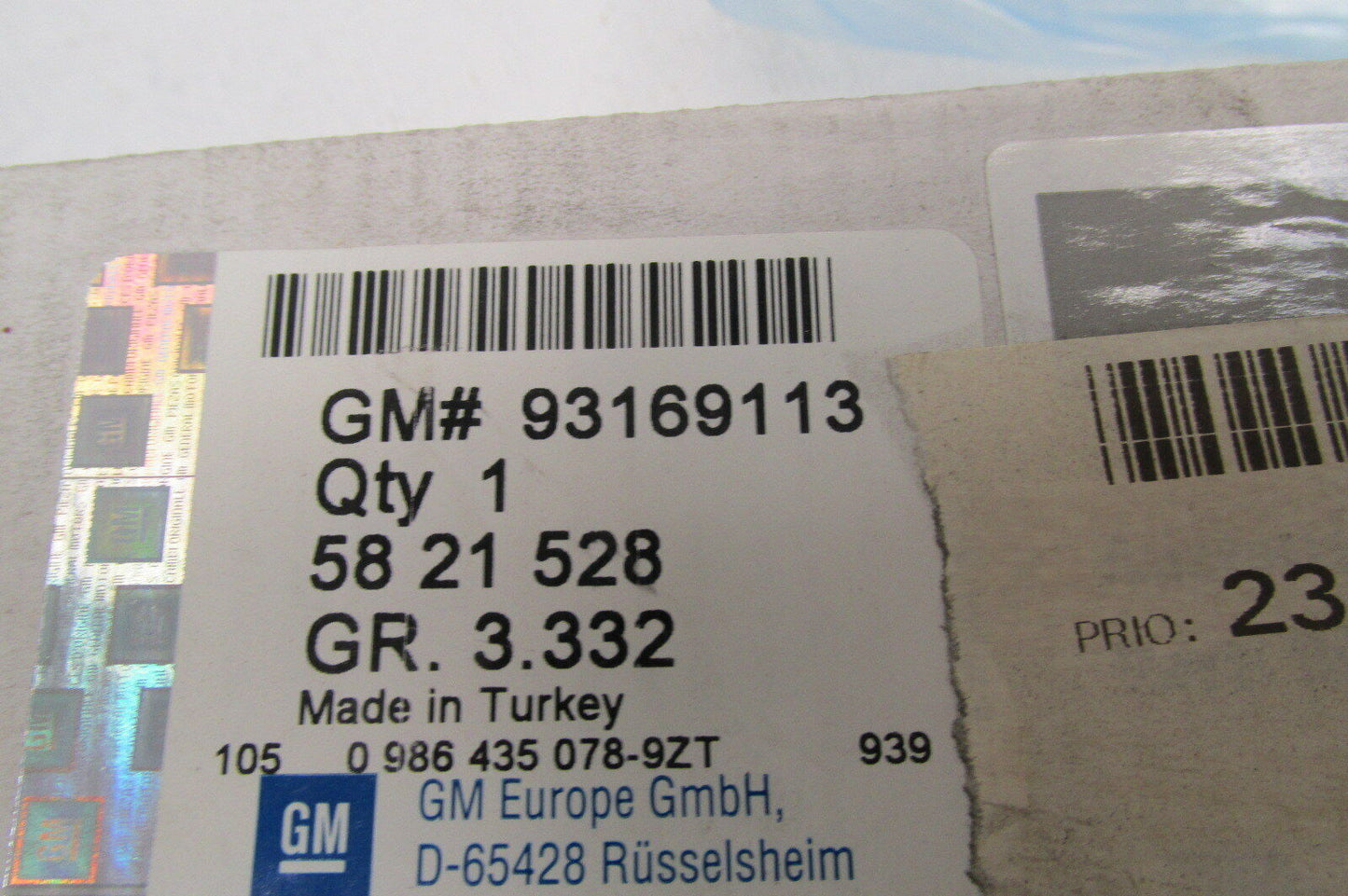 Einspritzdüse Opel Corsa Combo Fiat 1,3 JTD CDTI gm 93169113 original