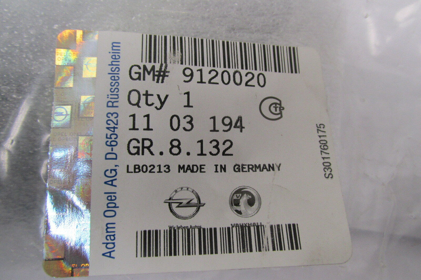 Neu Opel Omega B Kotflügel Zierleiste links original 9120020