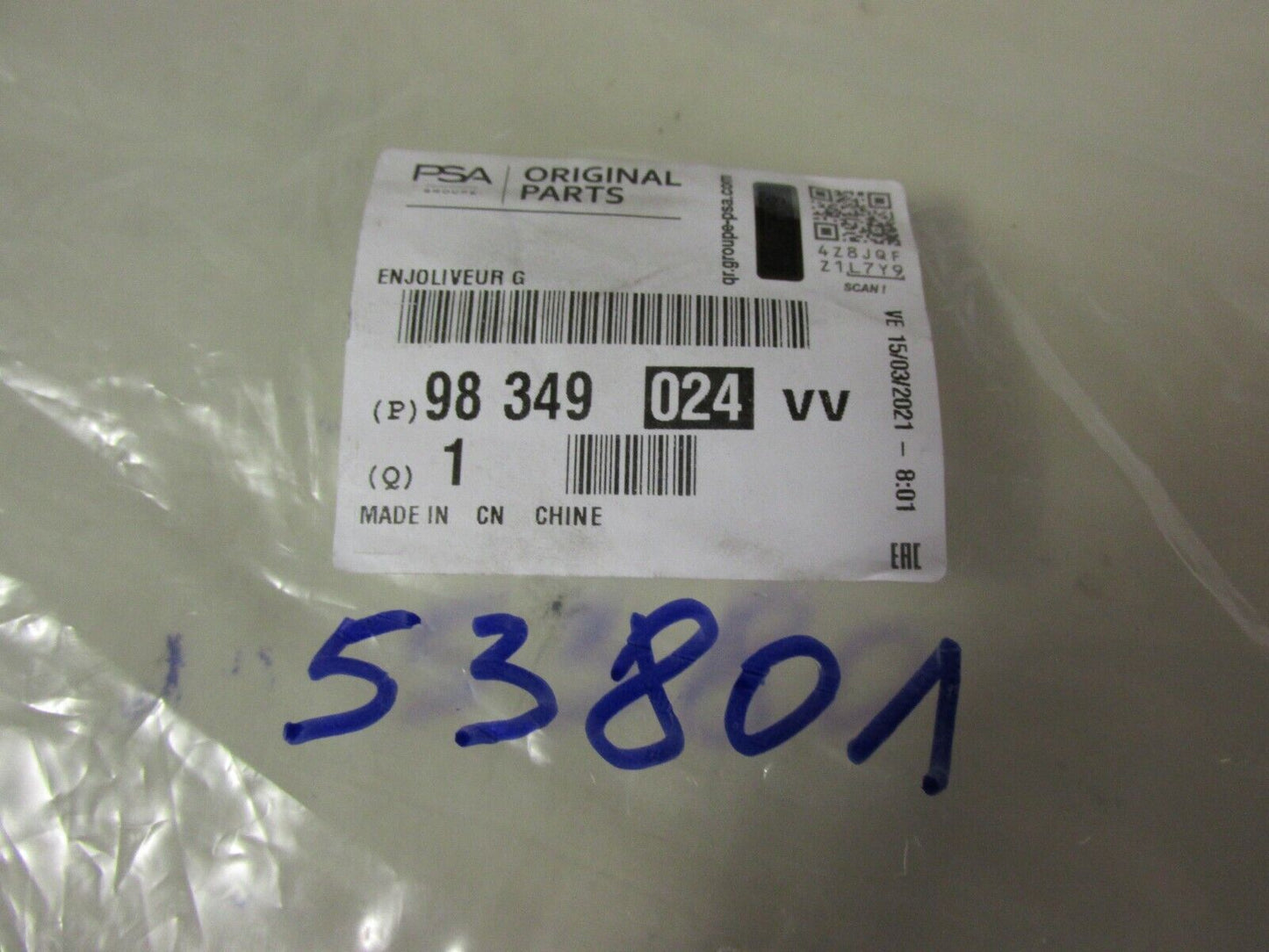 Neu original PSA Leiste Alu + CROM 98349024VV