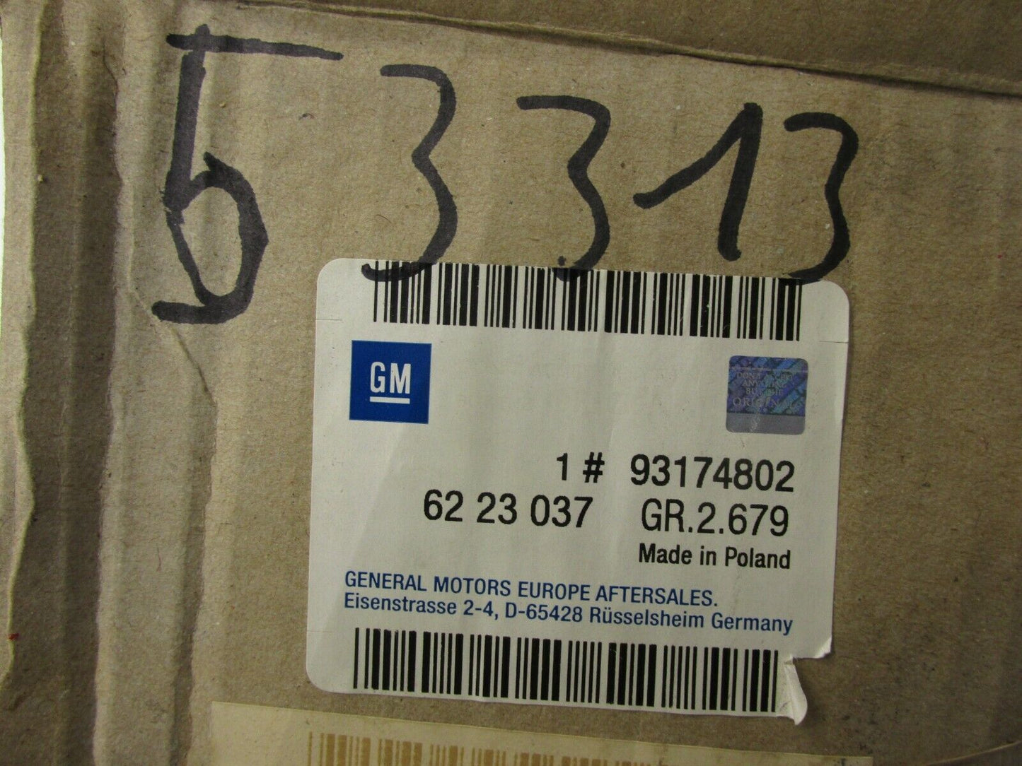 Neu original Heckleuchte Links Opel Astra G 93174802