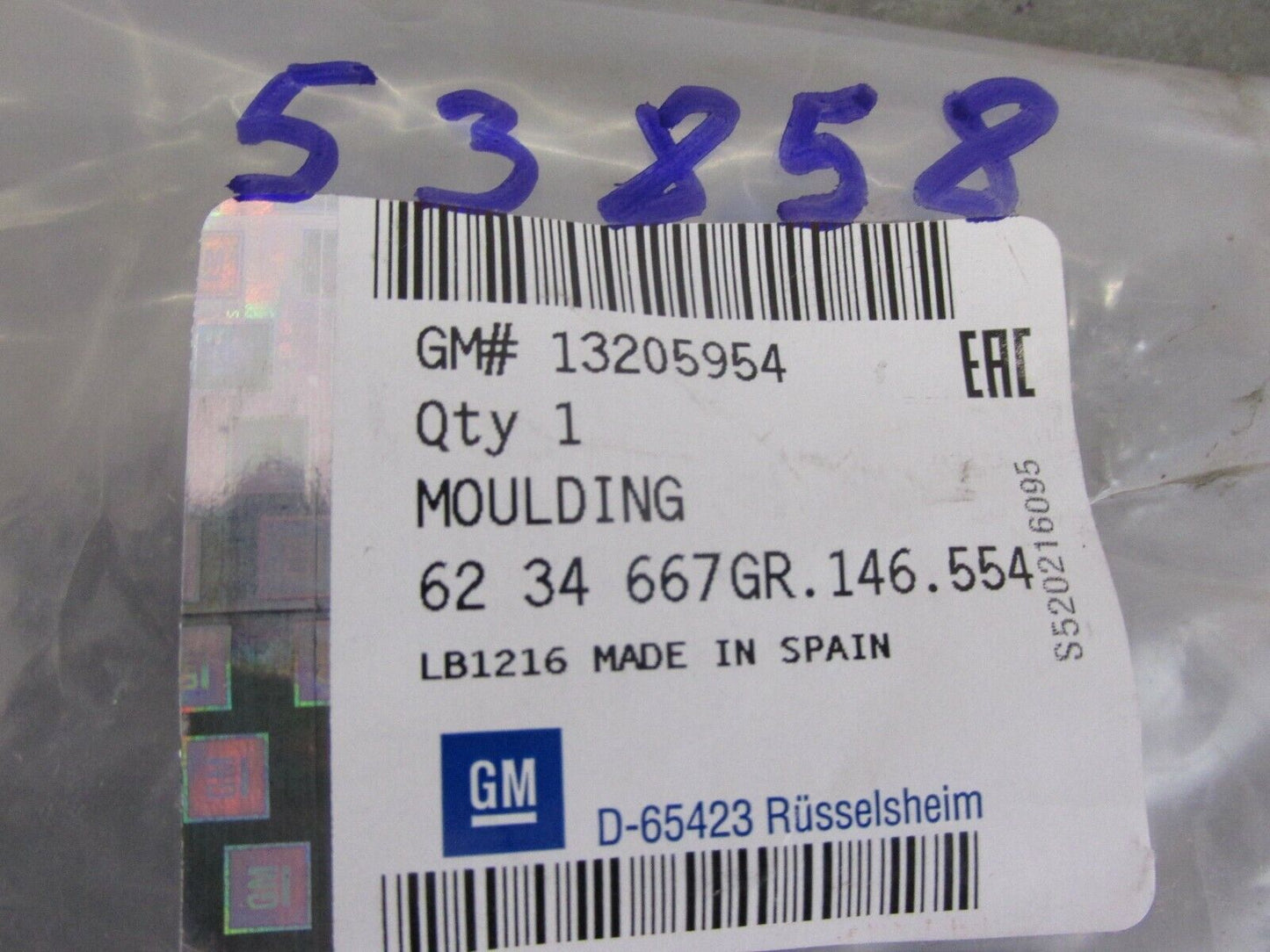 Neu original Blende Opel 13205954