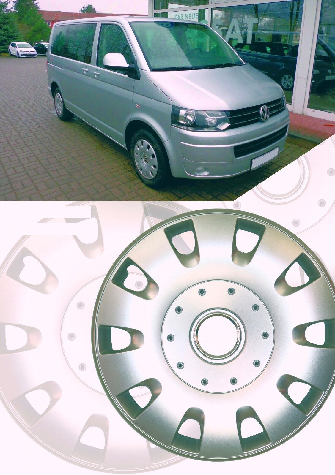 16 Zoll Radkappen Radzierblenden Raddeckel passend für VW T5 VW T6