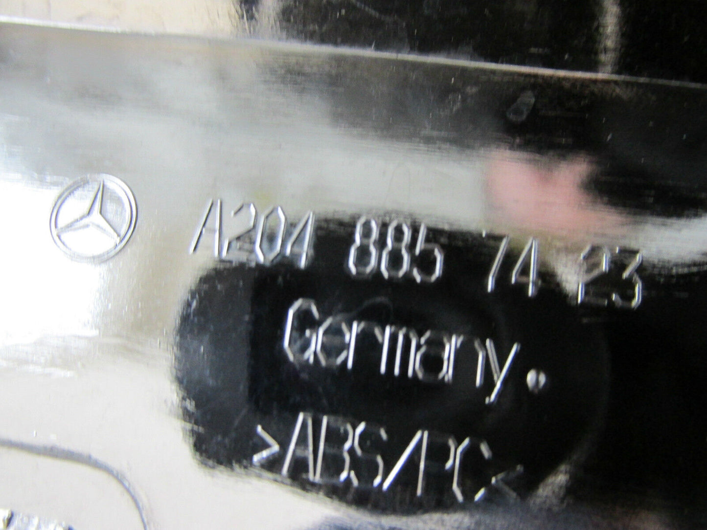 Mercedes C Klasse AMG Diffusor - Chrom Lippe - Hinten - original