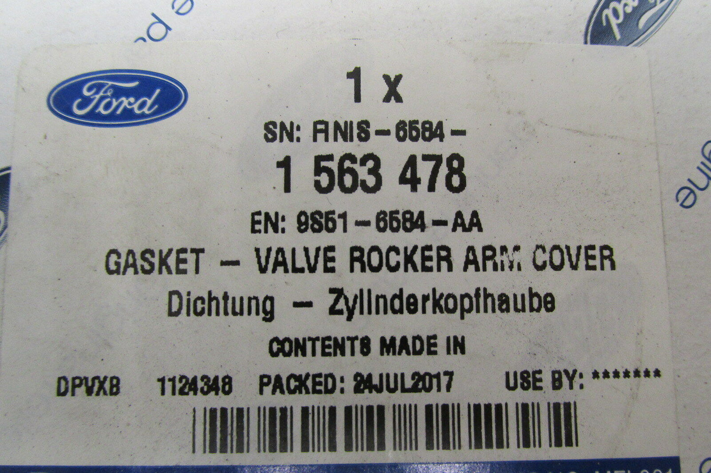 FORD Dichtung Ventildeckeldichtung 1563478