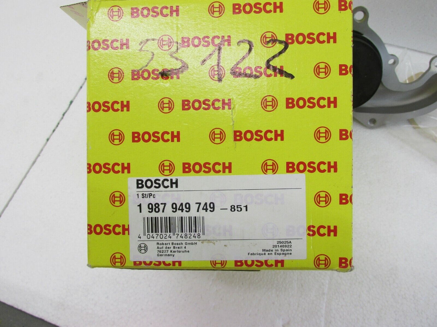 original Opel Bosch Wasserpumpe Ersatzteile 1 987 949 749