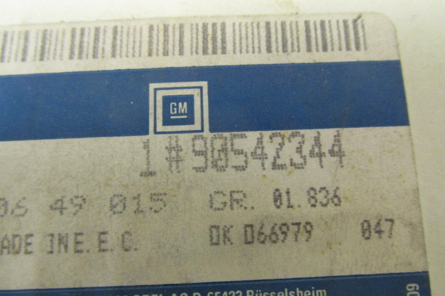 Opel ÖL FILTER 90542344