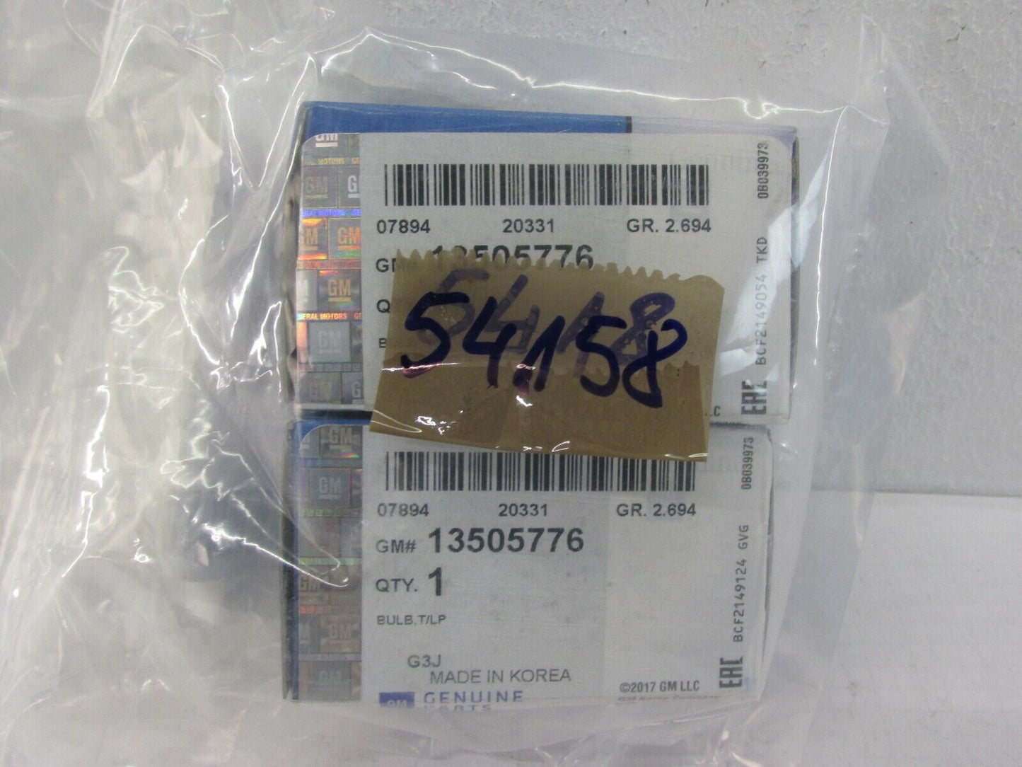Neu original GLUHE LAMPE Chevrolet 13505776