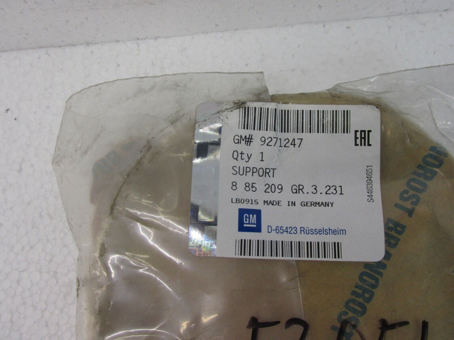 original Opel Zafira B Ring Schutz Gasflaschenventil Kraftstoff Halter 9271247