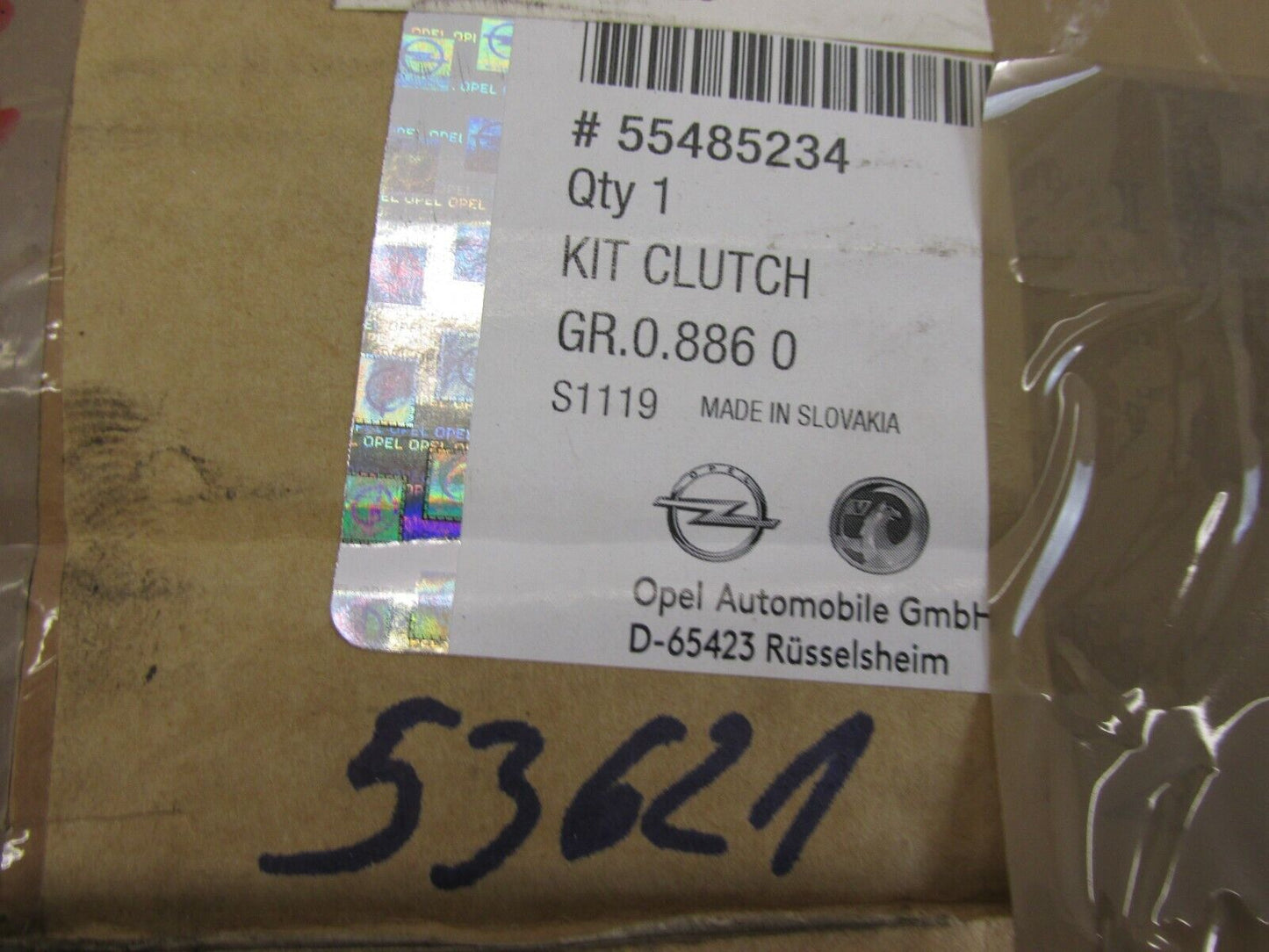 original Kupplung Kit Opel 55485234