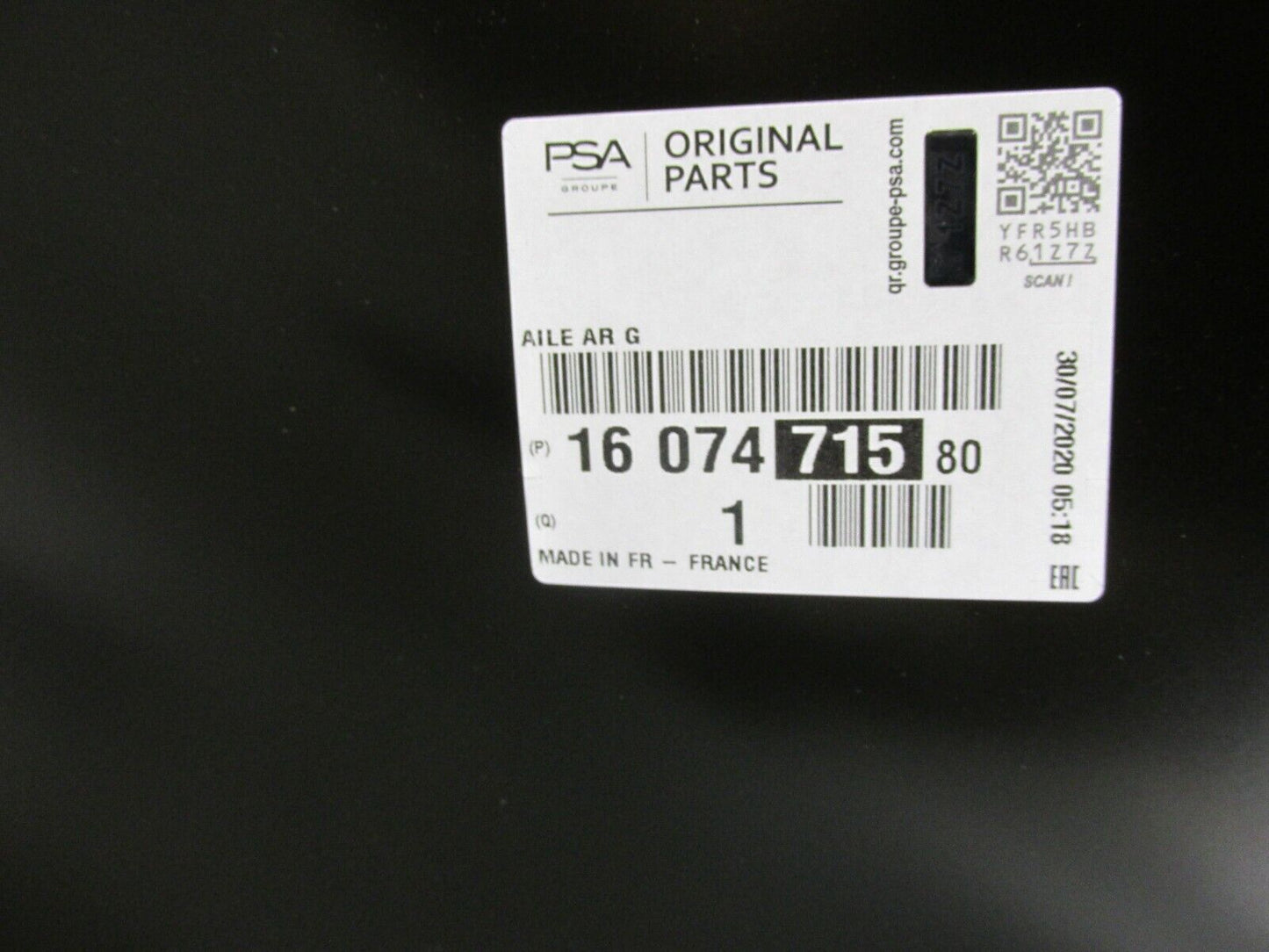 neu PSA Peugeot Seitenwand hinten links 1607471580