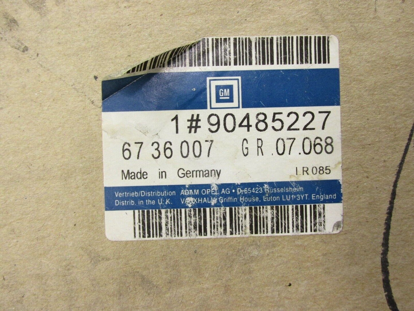 Neu original Anhänger Zugvorrichtung Opel Corsa B 90485227