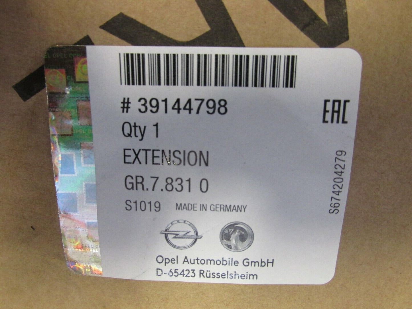 Neu Opel Insignia B Spoiler Stoßstange Hinten original 39144798