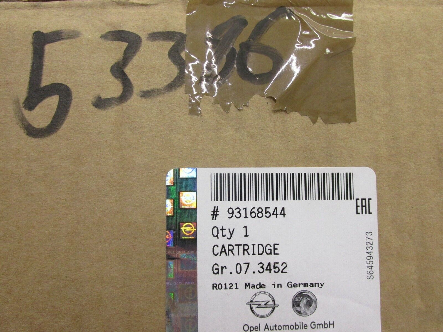 original Opel FEDERBEIN 93168544