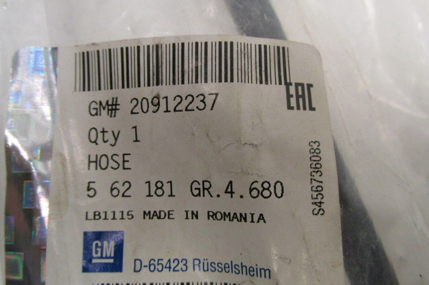 Bremsleitung Bremsschlauch vorne Opel Saab 9-5 Insignia gm 20912237 original